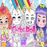Chibi Doll Dress Up & Coloring
